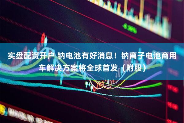 实盘配资开户 钠电池有好消息！钠离子电池商用车解决方案将全球首发（附股）
