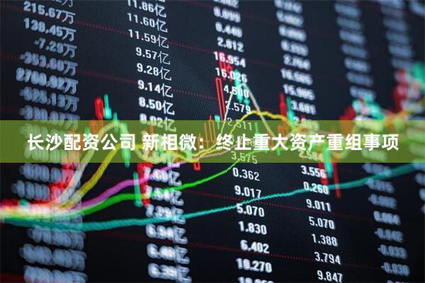 长沙配资公司 新相微：终止重大资产重组事项